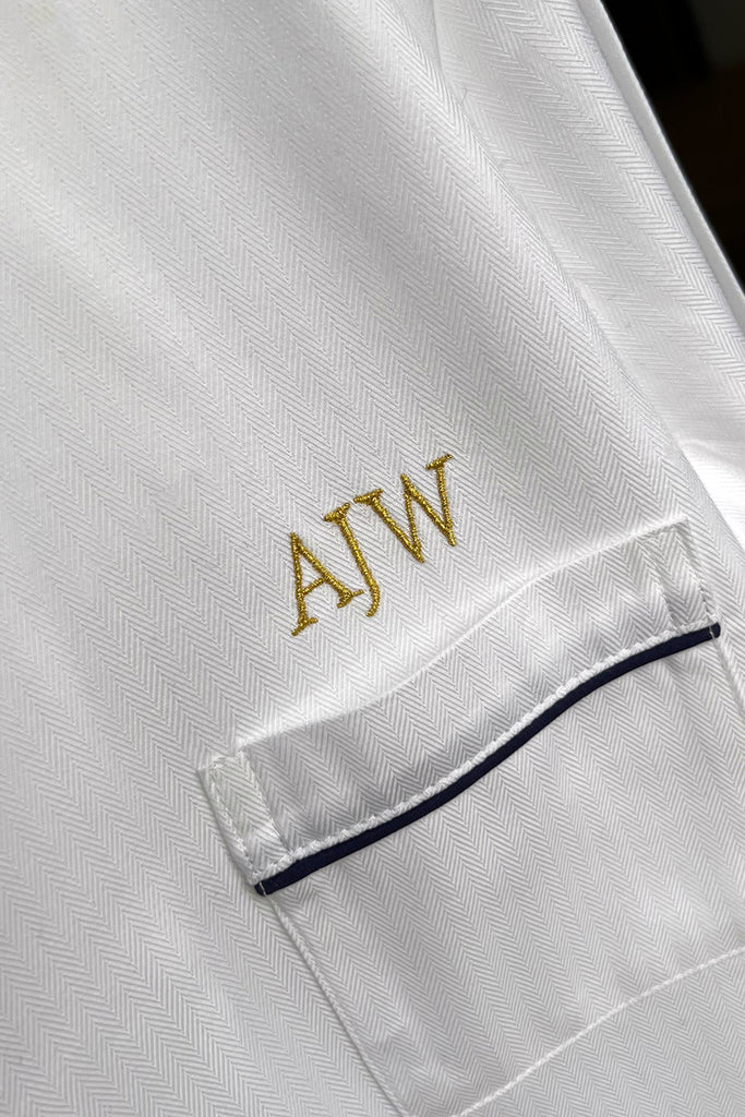 Luxury monogrammed pyjamas