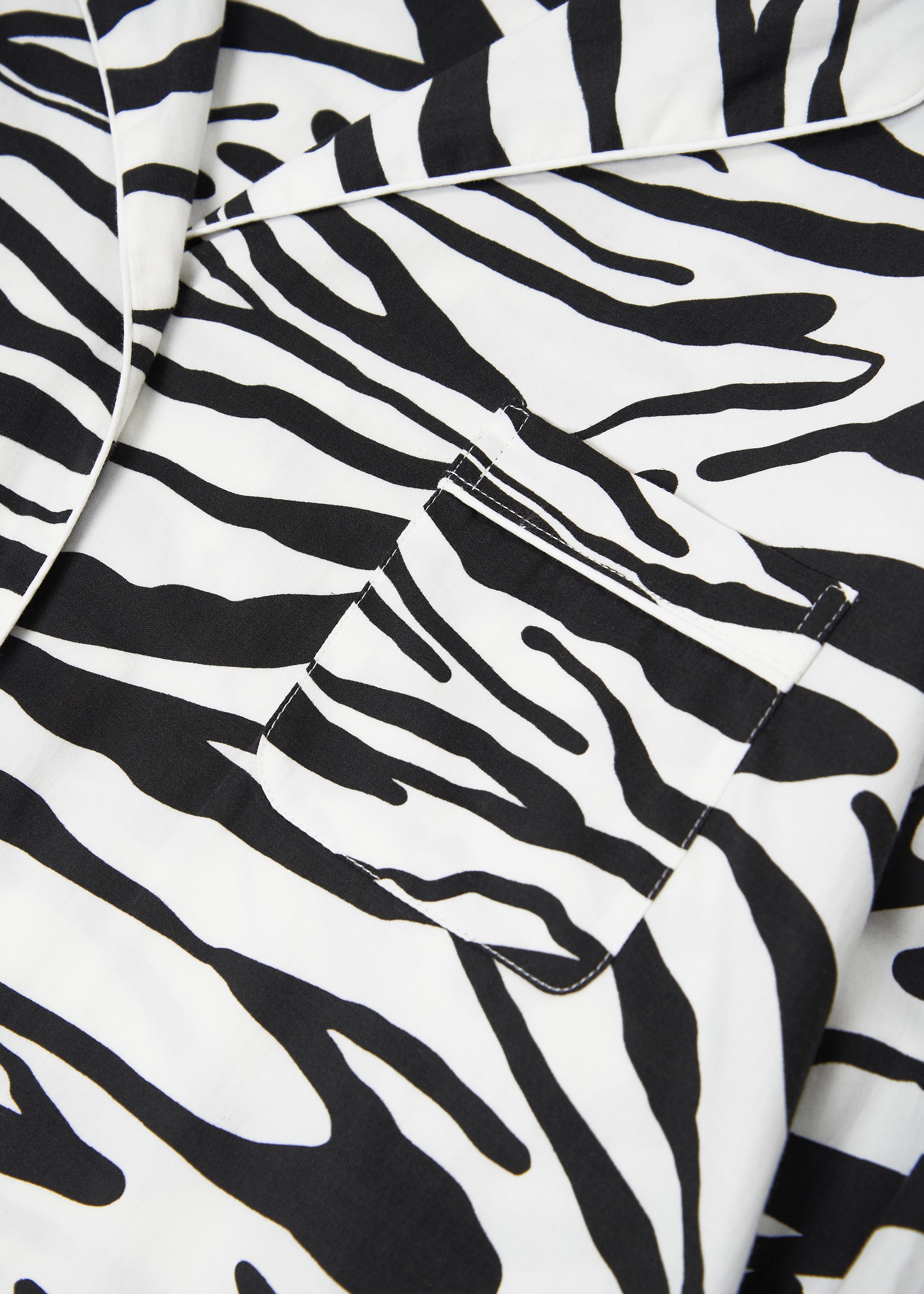 Tapir Pyjamas Luxury Women's Pyjamas | Cotton Pyjama Set - Tiger in Monochrome ...